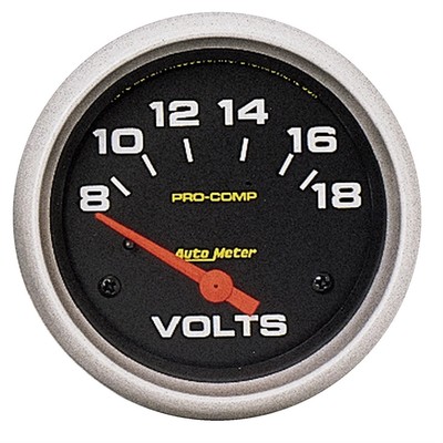 AutoMeter 5492 Pro-Comp Air-Core Voltmeter Gauge, 2-5/8 Inch
