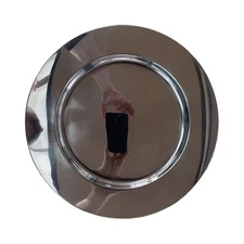 12” Benzara Chrome/Steel/Silver Finish Metal Charger Plates Set Of 6