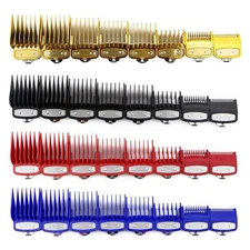 8PCS Professional Hair Clipper Metal Clip Guides Limit Combs Guards For WAHL