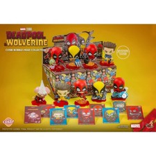 Marvel Deadpool And Wolverine Cosbi Bobble Head Vol. 01 Hot Toys 3-Inch Mini-Fig