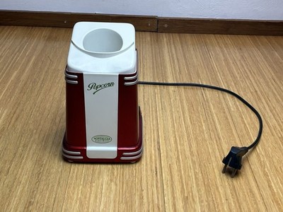 Nostalgia Electrics Popcornmaschine Retro Heißluft Popcorn Maker rot weiß