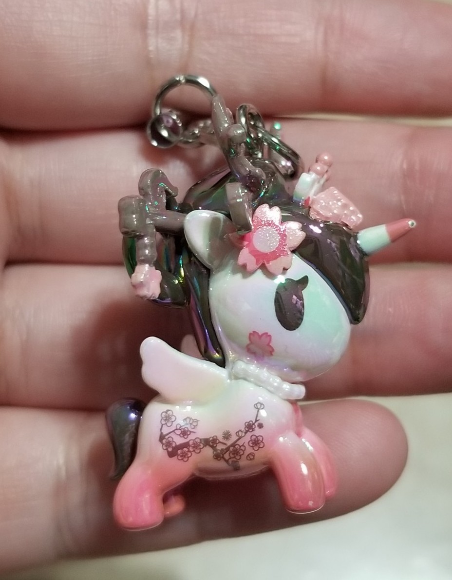 Tokidoki Shimmer Cherry Blossom Unicorno Frenzies Phone Charm