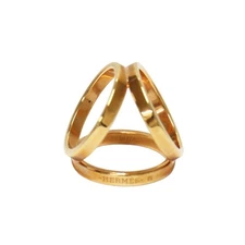 Hermes Scarf Ring 90 Trio Clasp gold accessories Jewelry Item Women Used BEEG-0