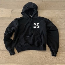 Off-White Hoodie black White Arrows  Size Large Authentic