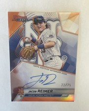 2025 Bowman's Best Jacob Reimer Orange Refractor Auto #23/25 #B23-JR