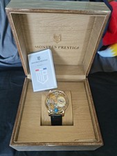 Cuarzo Montres Prestige x Invicta con esfera esqueleto 46 mm negro MPW-0142