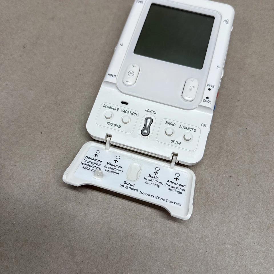 Carrier  Infinity  SYSTXCCUIZ01-B Programmable Zone Digital Thermostat T12 - Image 3 of 4