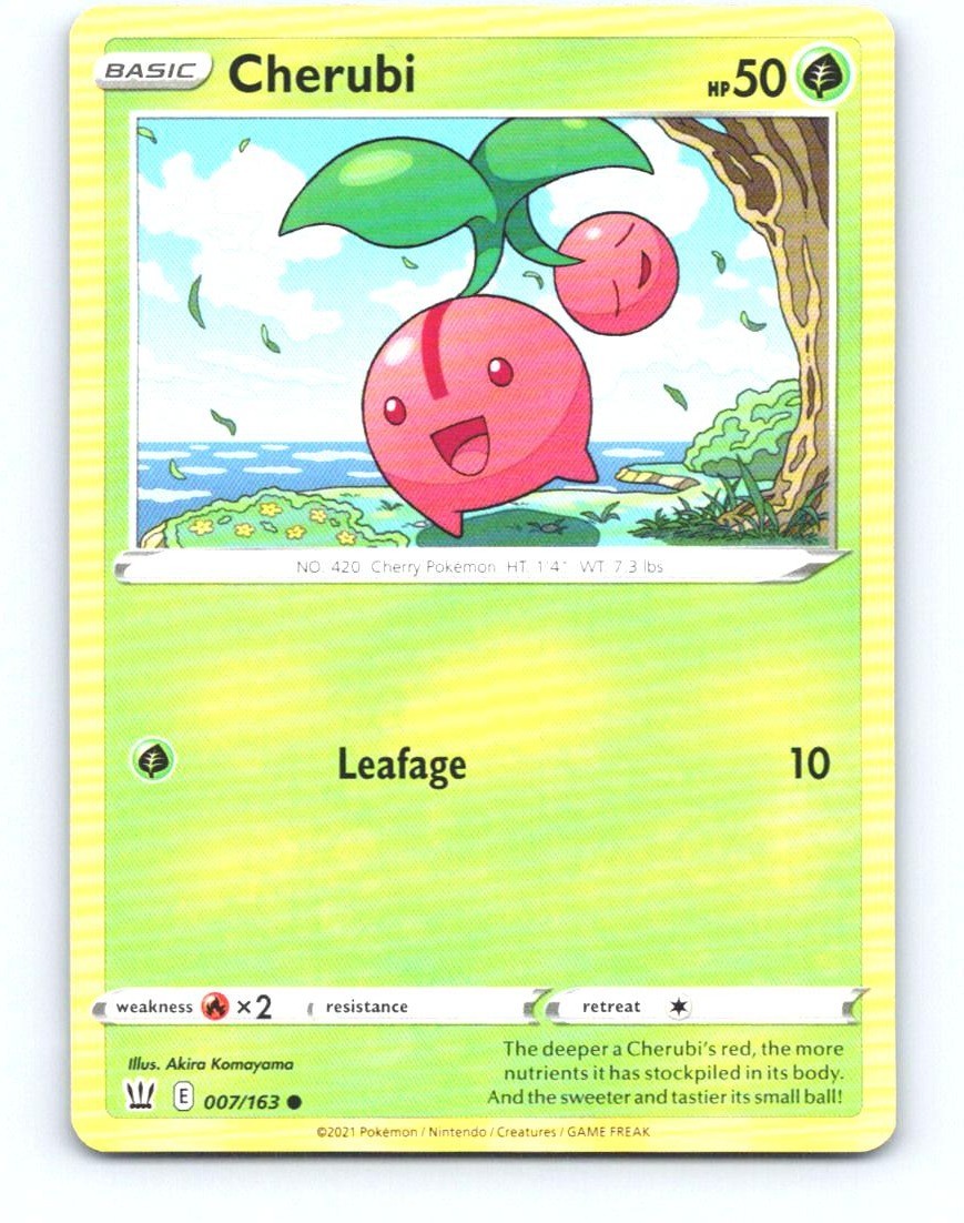 Cherubi 007/163 Common Battle Styles Pokemon Near Mint
