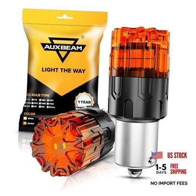 2026 B2 Series LED Bulb Soft Light - Long Life 400% Brighter P21W 1156 Amber