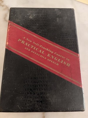 Vintage 1930s A New Self Teaching Course In Practical English Book Hardcover