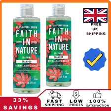 Image of Faith In Nature Organic Aloe Vera Shampoo, Soothing for Normal Hair & Scalp
