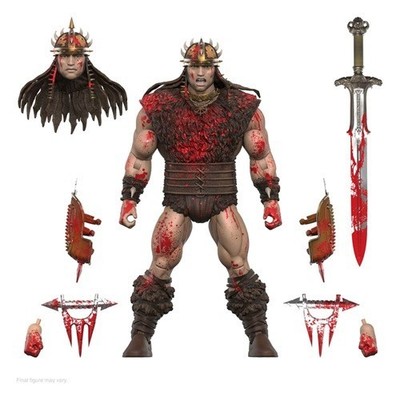 Actionfigur Conan le Barbare Ultimate Conan Blood Soaked Pit Fighter - Super7