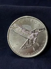 .999 Fine Silver 1 Oz Round 2015 Birds Of Prey Red Tailed Hawk $5 Canadian Coin