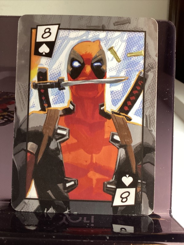 Marvel Deadpool playing card  by Aquarius 8 Of Spades
