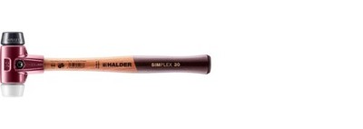 Halder 3027.030, Simplex Mallet with Black Rubber & Superplastic Inserts