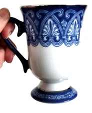 Tile Blue 4 1/2" Tall Coffee/Tea Mug - Bombay Company