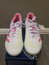 adidas Predator League TF Turf -White/Lucid Pink/Lucid Lemon Size 7.5
