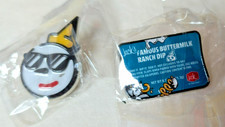 Jack in the Box 75th Anniversary Collectible Pins - Jack w/Glasses, Ranch Dip