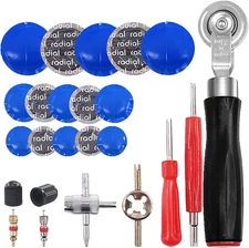 70PCS Tire Patches Kit Heavy Duty Inner Tube Patch Kit Tire Patch Rollerrubbe...