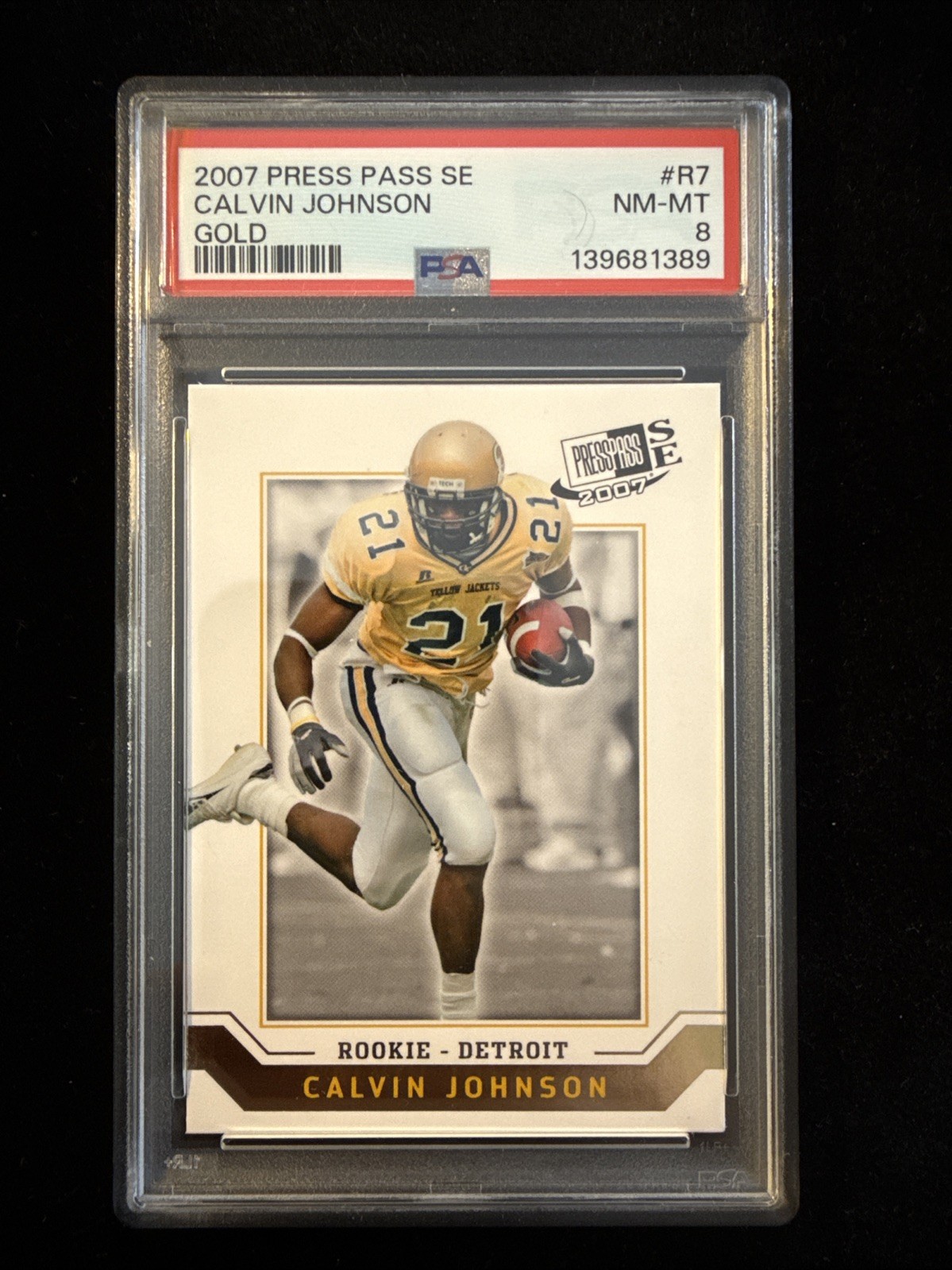 Calvin Johnson Press Pass Se #R7 Gold