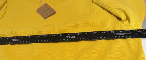 Boden Yellow Knit Dress 16/18 Princess Kate London Classic Colorful Chic - Picture 7 of 13
