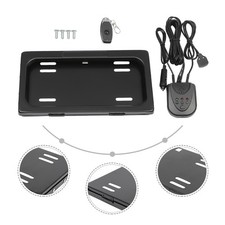Electric License Plate Frame Remote Control Flip Up Cover Us Standard 12v Electric License Plate Frame Remote Control Flip Up Cover Us Standard 12v