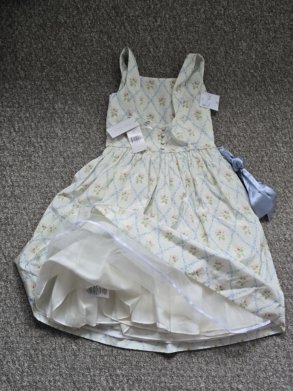 Ralph Lauren Floral Silk Dress Sold Out  549£ Rare Girls size 10 years 140 cm 🌼 image 9