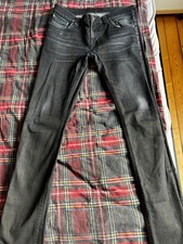 Nudie Jeans Tube Tom W32 L34 Black coated stark getragen u.repariert.