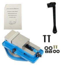 CNC Milling Machine Vise Lockdown Vise With 360 Degree Swivel Base 3" Bench Vice