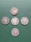 Lot of (5) US dimes, 1883 Seated Liberty, 1901 1911 1914D Barber, 191? Mercury