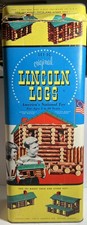 Vintage 1950s Lincoln Logs Children's Set Building Toy
