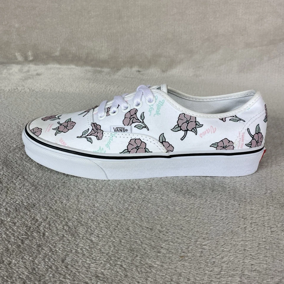 Vans подлинный спасибо цветочный туфли женщин размер 8,5 холст коньков кроссовок новый - Изображение 2 из 4