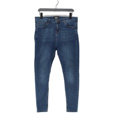Hera Women's Jeans W 32 in Blue Cotton with Elastane, Polyester Straight