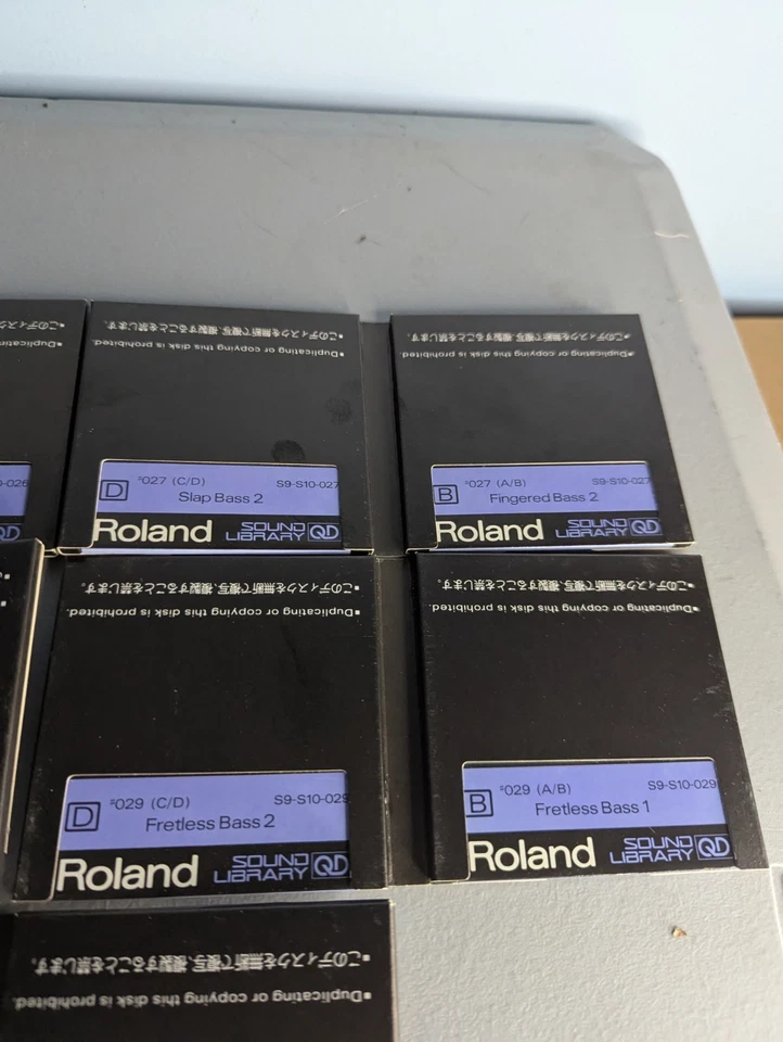 Roland Sound Library QUICK DISK (QD) L-104 - Bass Vol 1 #026-#030 Sets  - Image 4 of 4