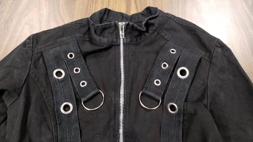 TRIPP NYC Vintage Full Zip Jacket Hot Topic Goth Punk  Rock Mens S |  Womens M image 2