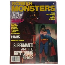 Screen Monsters Magazine Vol 1 #3 Fall 1981 Star Wars Superman King Kong Robots