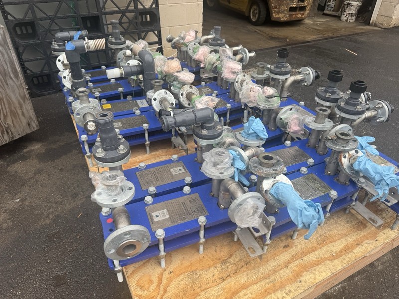 Lot of 17 Alfa Laval M3 FG Plate Heat Exchangers 2015-2016 50 PSI Industrial