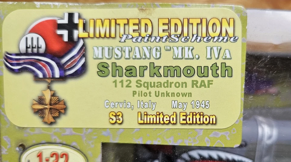 Ultimate Soldier Segunda Guerra Mundial Mk.4 A Mustang Raf Sharkmouth escala 1:32 sin usar, en caja Foto 2 de 4