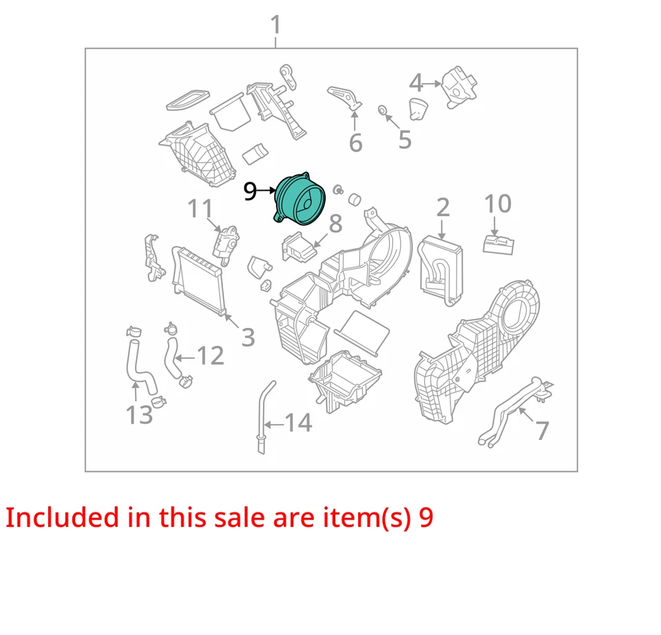 Hyundai Veracruz 2008 calefacción aire acondicionado motor fabricante de equipos originales 87 k millas - LKQ382657479 Foto 4 de 4