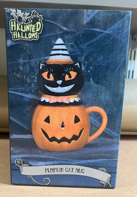 Haunted Hallows - Kürbis Katze Tasse (20 cm) | Neu in OVP