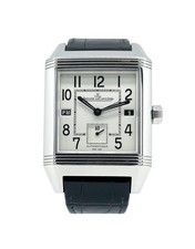 Jaeger LeCoultre Reverso Squadra Hometime 50mm x 35mm JLC Watch with Box Papers