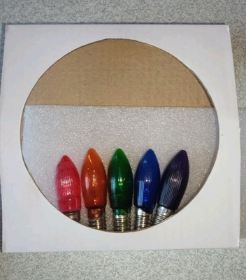 5 Farbige Philips & NARVA Riffel Glas/Top Kerze E10 14V 3W  Ersatz Lichter