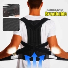 Back Posture Corrector Belt Men Women Straightener Brace Support Orthopedic Vest