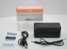 Gems Black Bluetooth Wireless Speaker AUX Conference Calling MP3 iPhone Music