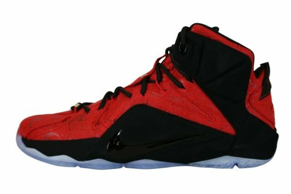 lebron 12 black and red