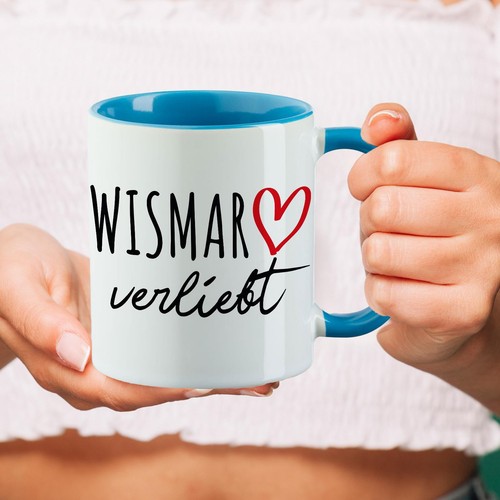 Kaffeetasse Wismar verliebt Keramik Tasse Geschenkidee Souvenir Präsent Wichtelg - Bild 39 von 50