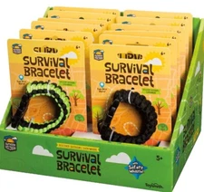 Outdoor Discovery Survival Bracelet with Survival Whistle - Asstd Colors