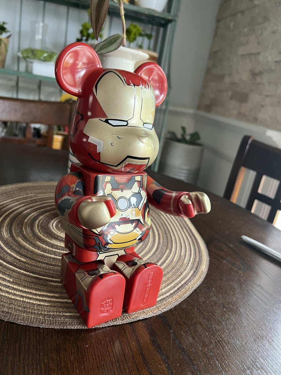 400% Be@rbrick Iron Man 3 Mark 42 Damage Ver. Action Figure B 