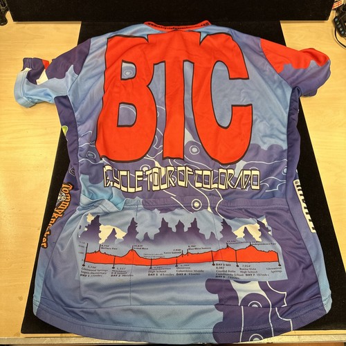 Primal Cycling Jersey Mens Sz XL Full Zip Bicycle Tour of Colorado BTC - Picture 5 of 8
