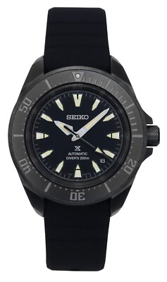 Seiko Prospex 4R Shogurai Black Dial Automatic Diver's 200M Men's